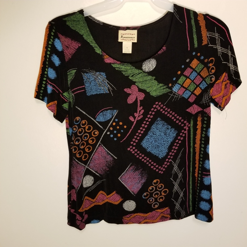Renaissance slinky stretch top Sz S